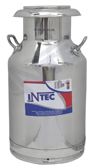 Stainless steel milk cans
